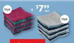 ALDI Australian Cotton Face Washers 10pk offer