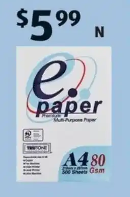 ALDI A4 Copy Paper 500pk offer