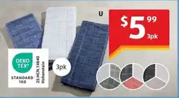 ALDI Microfibre Tea Towel 3pk offer