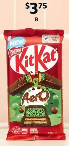 ALDI Nestlé KitKat Aero Mint Block offer