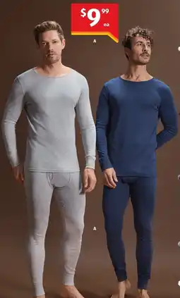 ALDI Men's Thermal Top or Leggings offer