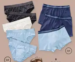 ALDI Men's Briefs 5pk Trunks 3pk or Long Trunks 3pk offer