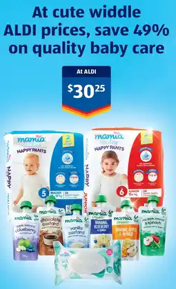 ALDI Baby care offer