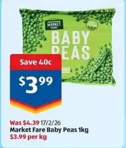 ALDI Baby Peas offer