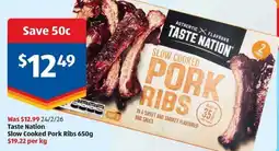 ALDI Slow Cooked Pork Ribs offer