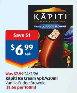 ALDI Ice Cream 4pk offer