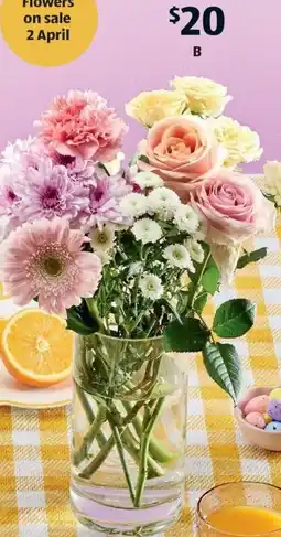 ALDI Beautiful Blooms Fresh Flowers Easter Eggstravaganza Bouquet offer