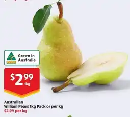 ALDI Australian William Pears offer