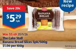 ALDI Banana Bread Slices 5pk offer