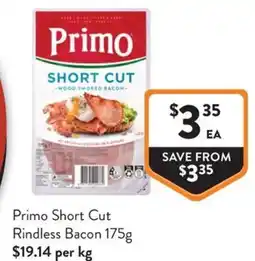 Foodworks Rindless Bacon offer