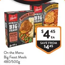 Foodworks Big Feast Meals offer
