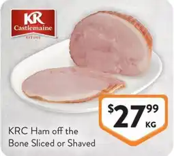 Foodworks Ham off the Bone Sliced or Shaved offer