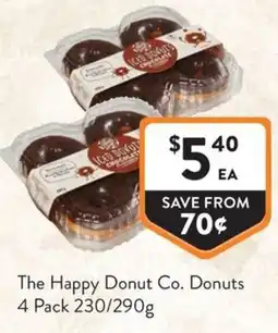 Foodworks The Happy Donut Co. Donuts 4 Pack offer