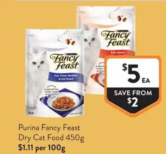 Foodworks Purina Fancy Feast Dry Cat Food offer