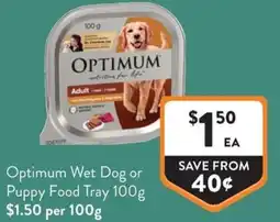 Foodworks Wet Dog or Puppy Food Tray offer