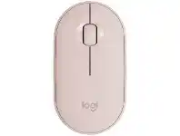Officeworks Logitech Pebble Wireless Mouse Rose offer