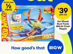 BIG W Hot Wheels Stunt Tracks Mid-Air Crash Playset offer