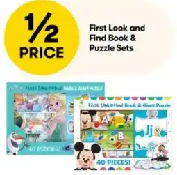 BIG W First Look and Find Book & Puzzle Sets offer
