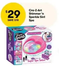 BIG W Cra-Z-Art Shimmer 'n Sparkle 5in1 Spa offer
