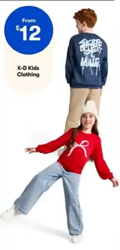 BIG W K-D Kids Clothing offer