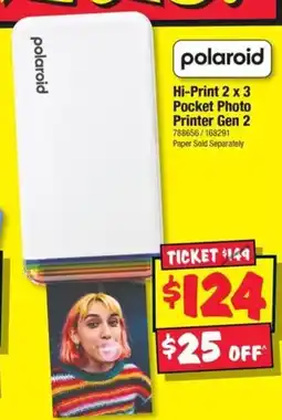 JB Hi-Fi Hi-Print 2 x 3 Pocket Photo Printer Gen 2 offer