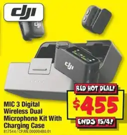 JB Hi-Fi MIC 3 Digital Wireless Dual Microphone Kit With Charging Case offer