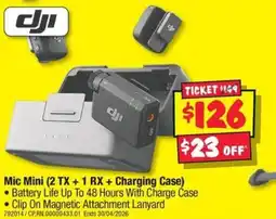 JB Hi-Fi Mic Mini 2 TX + 1 RX+ Charging Case offer