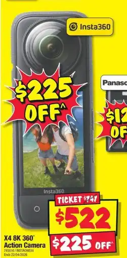 JB Hi-Fi X4 8K 360 Action Camera offer