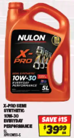Autobarn Nulon X-Pro Semi Synthetic 10W-30 Everyday Performance offer