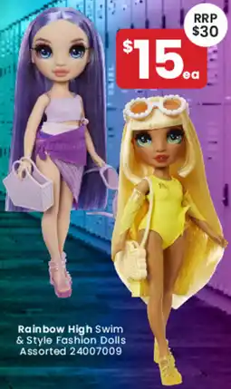 Toymate Rainbow High Swim & Style Fashion Dolls Assorted offer