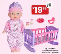 Toymate My Loveable Baby Emma Sleep Time Bubs offer