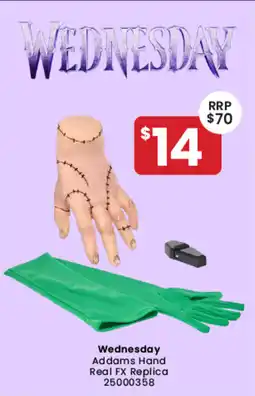 Toymate Wednesday Addams Hand Real FX Replica offer