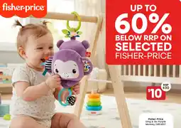 Toymate Fisher Price Sing & Go Purple Monkey offer
