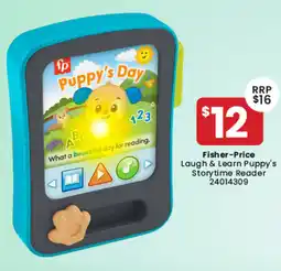 Toymate Fisher Price Laugh & Learn Puppys Storytime Reader offer