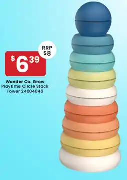 Toymate Wonder Co Grow Playtime Circle Stack Tower offer