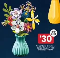 Toymate Flower Love Blue Vase Large Bouquet offer