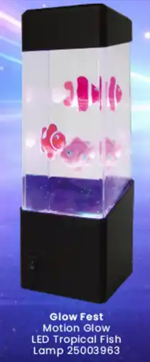 Toymate Glow fest motion glow led tropical fish lamp offer