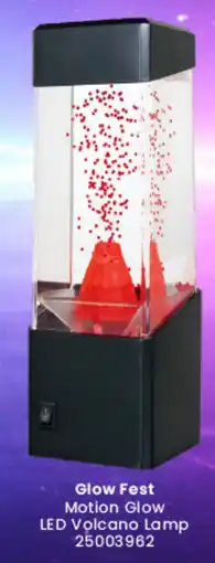 Toymate Glow fest motion glow led volcano lamp offer