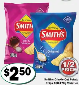 Friendly Grocer Smith's Crinkle Cut Potato Chips offer