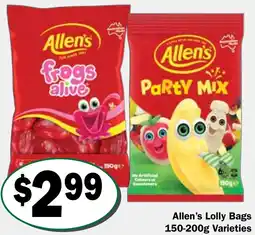 Friendly Grocer Allen's Lolly Bags offer