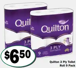 Friendly Grocer Quilton 3 Ply Toilet Roll offer