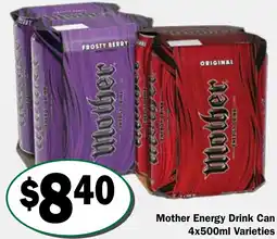 Friendly Grocer Mother Energy Drink Can offer