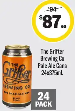 Liquorland The Grifter Brewing Co Pale Ale Cans offer