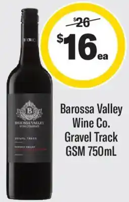Liquorland Barossa Valley Wine Co. Gravel Track GSM offer