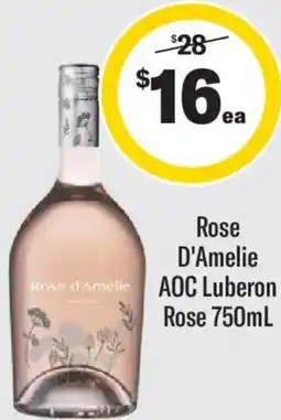 Liquorland Rosé d'Amélie AOC Luberon Rose offer