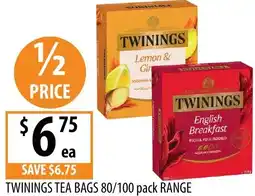 Supabarn Twinings tea bags offer
