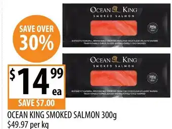 Supabarn Ocean king smoked salmon offer