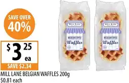 Supabarn Mill lane belgian waffles offer