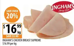 Supabarn Ingham's chicken breast supreme offer