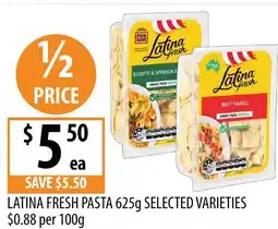 Supabarn Latina fresh pasta offer